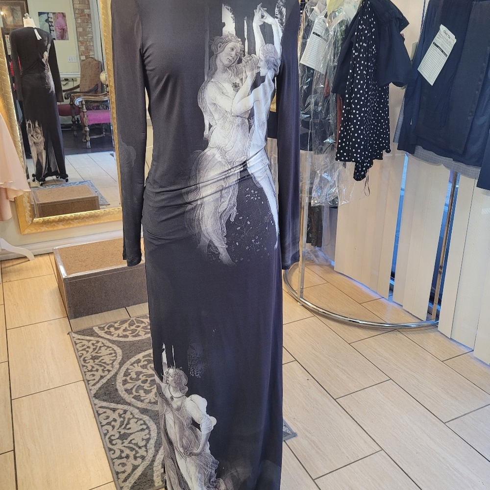 Elegant Black Long Sleeve Dress